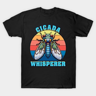 Colorful Cicada Whisperer - Vibrant Insect Lover Graphic Design T-Shirt